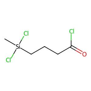 Butanoyl chloride, 4-(dichloromethylsilyl)- structure