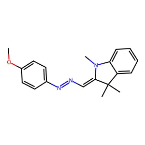 2,3-Dihydro-2-[[2-(4-methoxyphenyl)diazenyl]methylene]-1,3,3-trimethyl-1H-indole structure