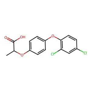 2-(4-(2,4-二氯苯氧基)苯氧基)丙酸 structure