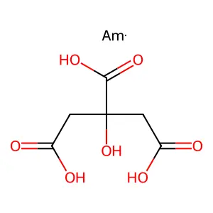 Americium-241 citrate structure