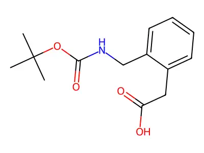 2-(Boc-aminomethyl)phenylacetic acid structure