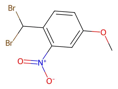 1-(Dibromomethyl)-4-methoxy-2-nitrobenzene structure