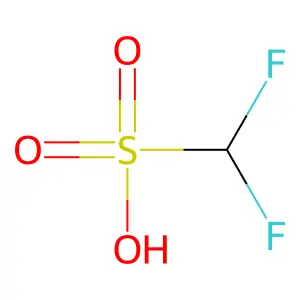 1,1-二氟甲磺酸 structure