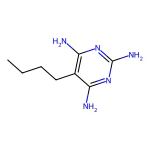 5-Butylpyrimidine-2,4,6-triamine structure