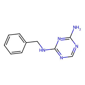 1,3,5-Triazine-2,4-diamine, N-(phenylmethyl)- structure