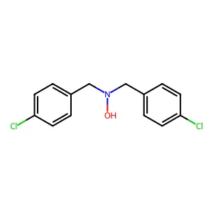 N,N-Bis(4-chlorobenzyl)hydroxylamine structure