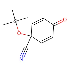4-Oxo-1-[(trimethylsilyl)oxy]cyclohexa-2,5-diene-1-carbonitrile structure