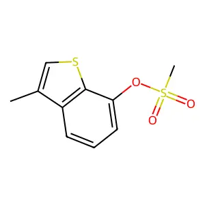 3-Methyl-1-benzothien-7-yl methanesulfonate structure