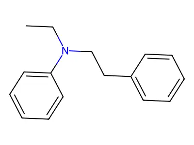 Benzeneethanamine, N-ethyl-N-phenyl- structure