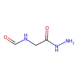 N-(2-hydrazinyl-2-oxoethyl)formamide structure