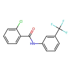 2-chloro-N-[3-(trifluoromethyl)phenyl]benzamide structure