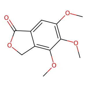 4,5,6-trimethoxy-2-benzofuran-1(3H)-one structure