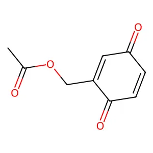 2-(Acetoxymethyl)-1,4-benzoquinone structure