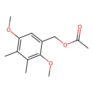 2,5-Dimethoxy-3,4-dimethylbenzenemethanol acetate structure