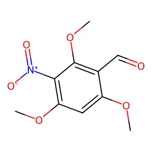 Benzaldehyde, 2,4,6-trimethoxy-3-nitro- structure