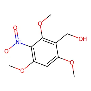 Benzenemethanol, 2,4,6-trimethoxy-3-nitro- structure