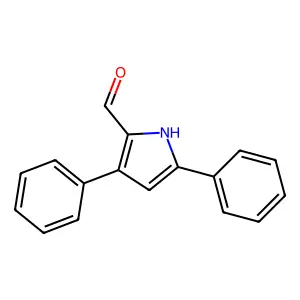 3,5-diphenyl-1H-pyrrole-2-carbaldehyde structure