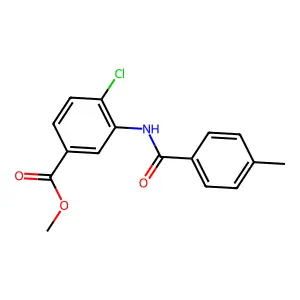 Methyl 4-chloro-3-[(4-methylbenzoyl)amino]benzoate structure