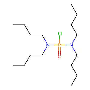 N-butyl-N-[chloro-(dibutylamino)phosphoryl]butan-1-amine structure
