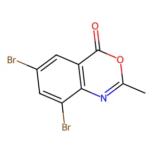 6,8-Dibromo-2-methyl-4H-3,1-benzoxazin-4-one structure