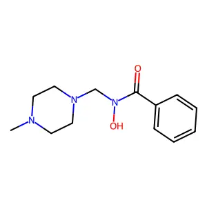 Benzohydroxamic acid, N-(4-methylpiperazinyl)methyl- structure