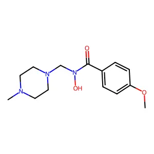 4-Methoxy-N-(4-methylpiperazinyl)methylbenzohydroxamic acid structure