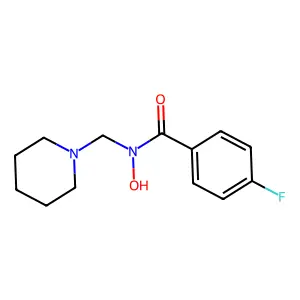 4-氟-N-哌啶甲基苯甲氧肟酸 structure