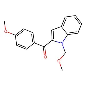 (1-(Methoxymethyl)-1H-indol-2-yl)(4-methoxyphenyl)methanone structure