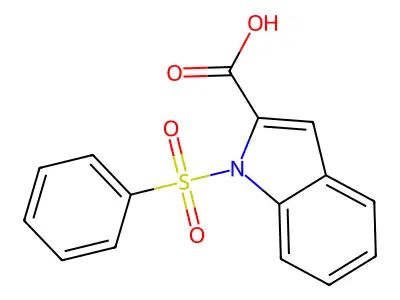 1-(Benzenesulfonyl)-1H-indole-2-carboxylic acid structure