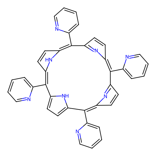 meso-Tetra(2-pyridyl)porphine structure