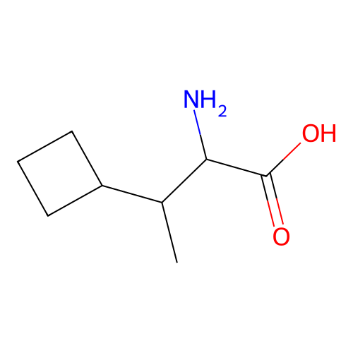 2-Amino-3-cyclobutylbutanoic acid structure