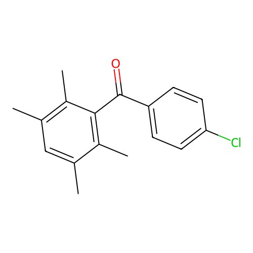(4-Chlorophenyl)-(2,3,5,6-tetramethylphenyl)methanone structure