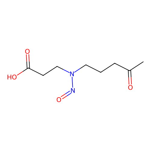 beta-Alanine, N-nitroso-N-(4-oxopentyl)- structure