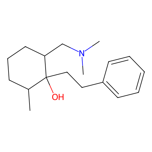 2-[(Dimethylamino)methyl]-6-methyl-1-(2-phenylethyl)cyclohexan-1-ol structure