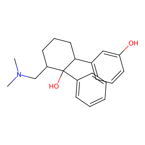 3-[3-[(Dimethylamino)methyl]-2-hydroxy-2-phenylcyclohexyl]phenol structure