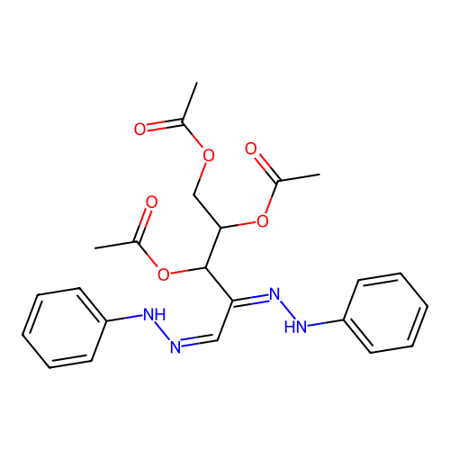 Xylose osazone acetate structure