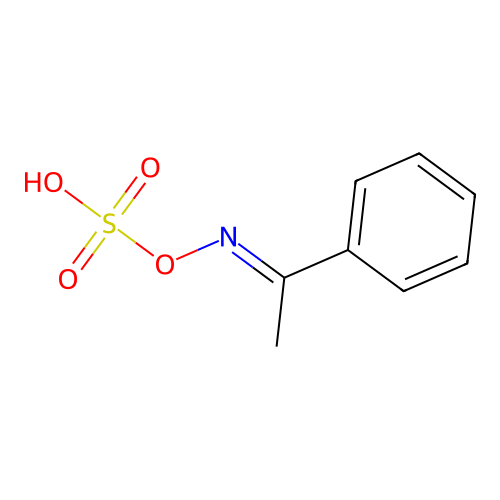 [(E)-1-phenylethylideneamino] hydrogen sulfate structure