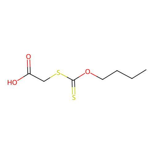 2-Butoxycarbothioylsulfanylacetic acid structure