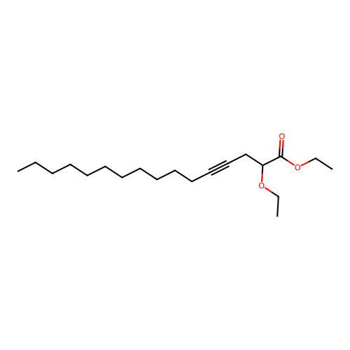 4-Hexadecynoic acid, 2-ethoxy-, ethyl ester structure