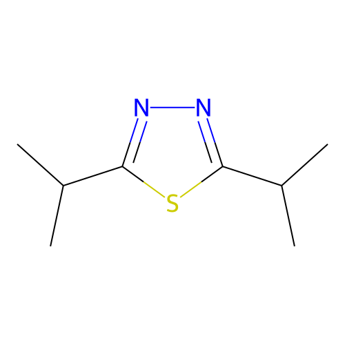 2,5-Diisopropyl-1,3,4-thiadiazole structure