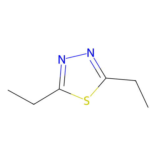 2,5-Diethyl-1,3,4-thiadiazole structure