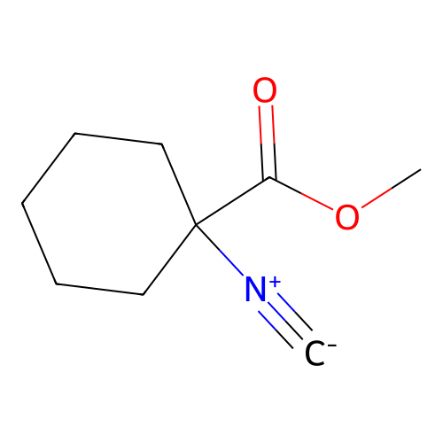 Methyl 1-isocyanocyclohexane-1-carboxylate structure