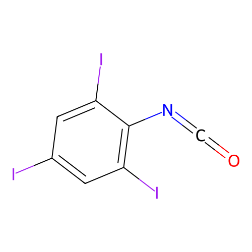 1,3,5-Triiodo-2-isocyanatobenzene structure