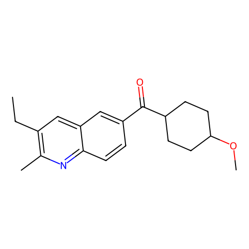 (3-Ethyl-2-methylquinolin-6-yl)-(4-methoxycyclohexyl)methanone structure