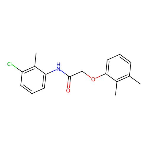 N-(3-chloro-2-methylphenyl)-2-(2,3-dimethylphenoxy)acetamide structure