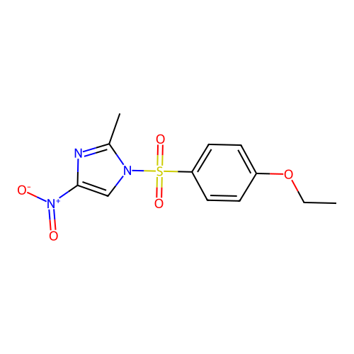 1-[(4-ethoxyphenyl)sulfonyl]-4-nitro-2-methyl-1H-imidazole structure