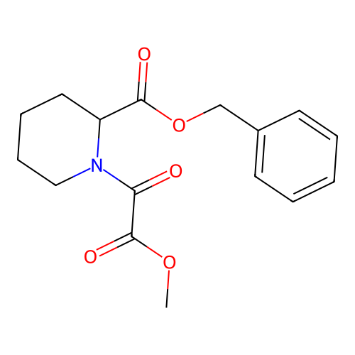 Benzyl 1-(2-methoxy-2-oxoacetyl)piperidine-2-carboxylate structure