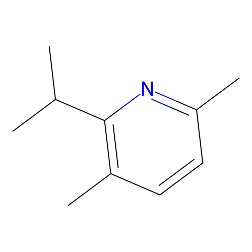 2,5-Dimethyl-6-isopropylpyridine structure
