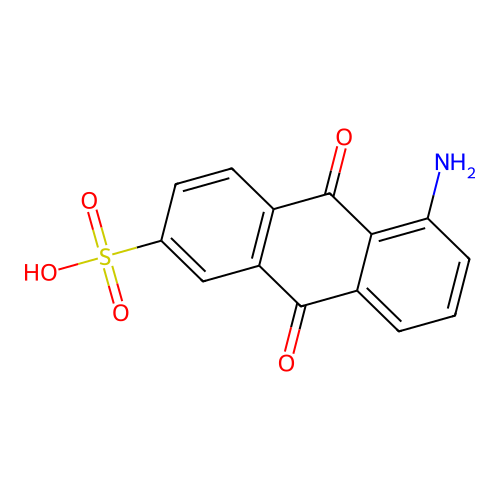 5-Amino-9,10-dioxoanthracene-2-sulfonic acid structure