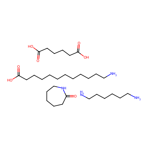 12-Aminododecanoic acid;azepan-2-one;hexane-1,6-diamine;hexanedioic acid structure